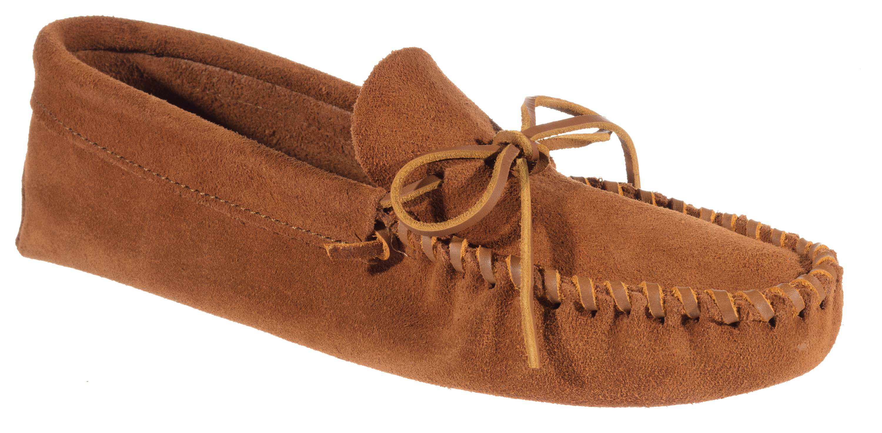 Minnetonka Moccasin Leather Laced Softsole Moccasins for Men | Cabela's